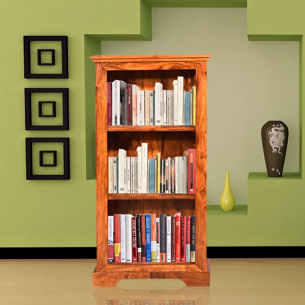 Shop For Solid Wood Small Jali Bookshelf Online In India