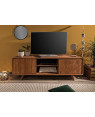 Wooden TV Unit with Sliding Door for Living Room