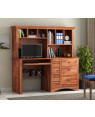 Jerold Study Table with Storage Cabinet and Shelves 