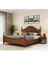 Flair Ash Wood Poster Bed Without Storage 