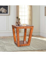  Solid Wood Louis Side Table & Peg Table