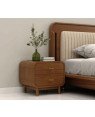 Lotus Premium Solid Wood Bedside Table 