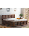 Solid Wood Brass Panache Bed with Storage