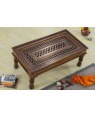 Solid Wood Brass Coffee Table B