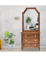 Wooden Allan Dressing table and Mirror