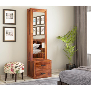 Aberdeen Sheesham Wood Dressing Table with Storage and Drawers 