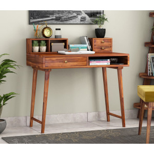 Lynton Study Table with Table-Top Storage 