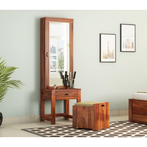 Felner Dressing Table with Stool and Storage 