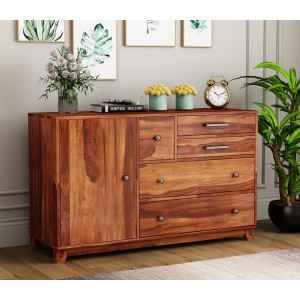 Lunesta 4-Drawer Wooden Chest Of Drawers 