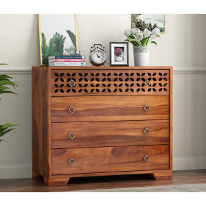 Alexus 4-Drawer Wooden Chest Of Drawers 