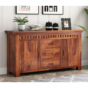 Adolph Sheesham Wood Sideboard and Cabinet 