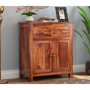 Clovis Sheesham wood Cabinet With Drawers 