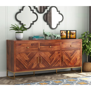 Jett Sheesham Wood Cabinet and Sideboard 