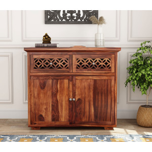 Cambrey Mini Sheesham wood Sideboard and Cabinet 