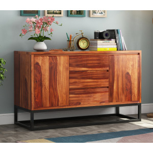 Ray Loft Three Drawer Sheesham wood Sideboard Cabinet 