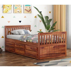 Pear Kids Trundle Bed With Storage 