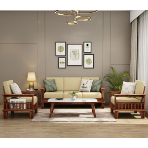 Quartz Wooden Sofa Set