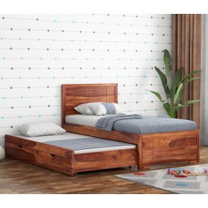 Gary Kids Trundle Bed With Storage 