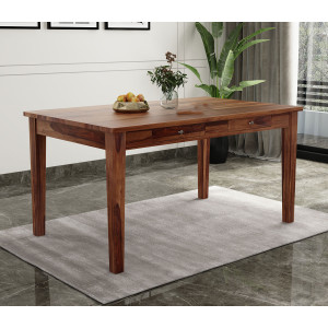 Mcbeth 6 Seater Compact Dining Table With Storage 
