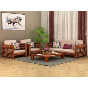 1 Seater Sofa | One Seater Sofa | Wooden Sofa Set for Living Room