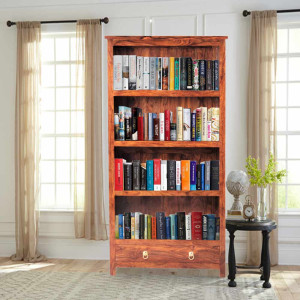 Classical Wood Bookshelf with 1 Drawer