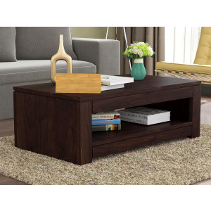 Wooden Center Table for Living Room | Coffee Table for Home | Center Table | Tea Table | Sofa Set Center Table (Walnut Finish) 